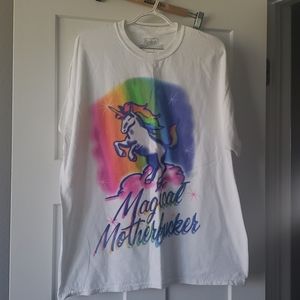 Unicorn Magical Motherfucker xl tee